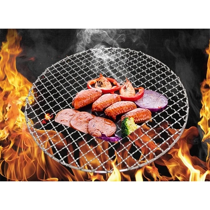 Stainless Steel Round Barbeque Screen Grill | Shopee Philippines