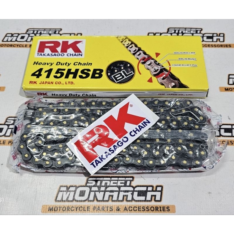 RK TAKASAGO BLACK SCALE CHAIN HEAVY DUTY 415 / 415HSB FOR YAMAHA SNIPER ...