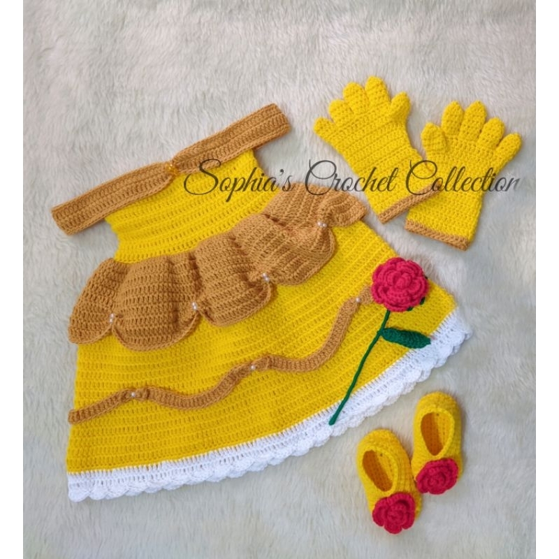 open lace back dress Princess Belle Plushie – Hooker Creations