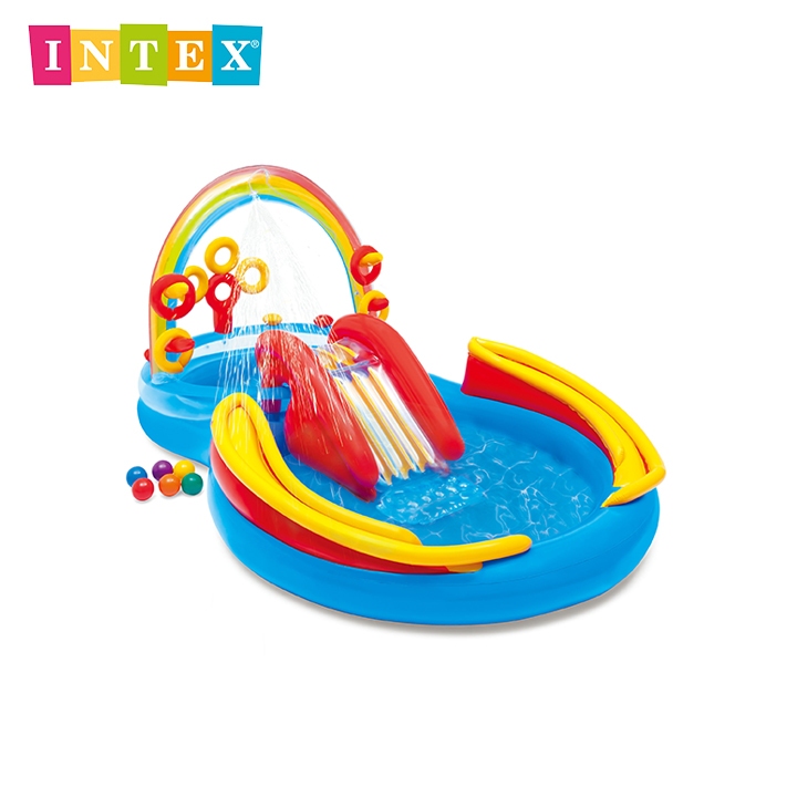 INTEX® 57453 Rainbow Ring Play Center, Ages 2+ | Shopee Philippines