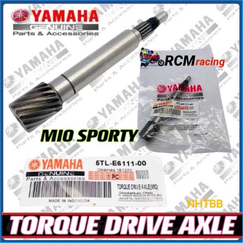 GENUINE Gear YAMAHA Set FOR MIO 115/SPORTY /SOUL CARB DRIVE AXLE GEAR ...