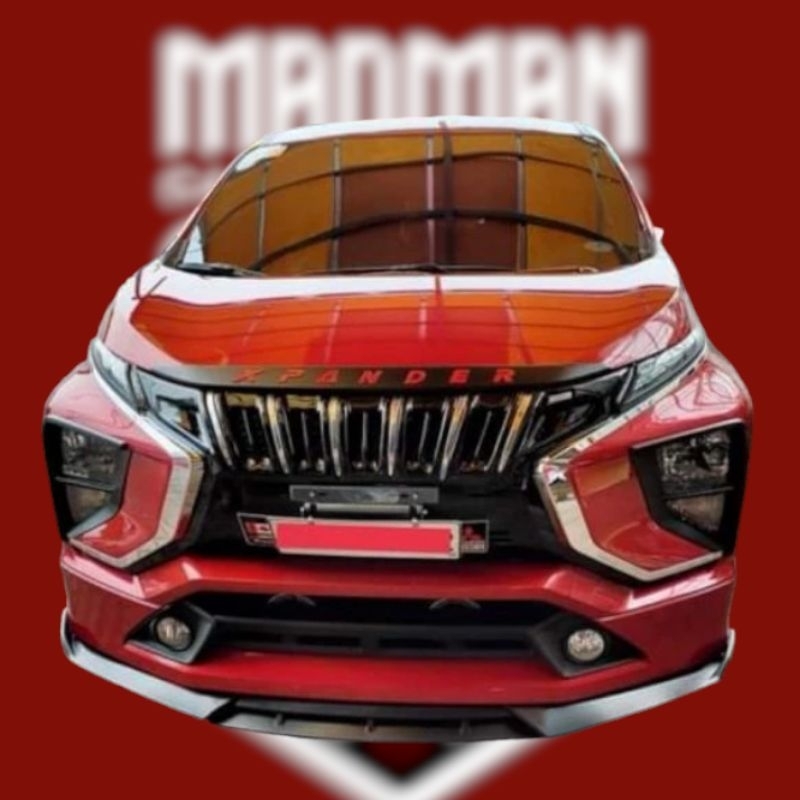 Mitsubishi Xpander Double Blade Front Bumper Chin Diffuser Bodykits ...