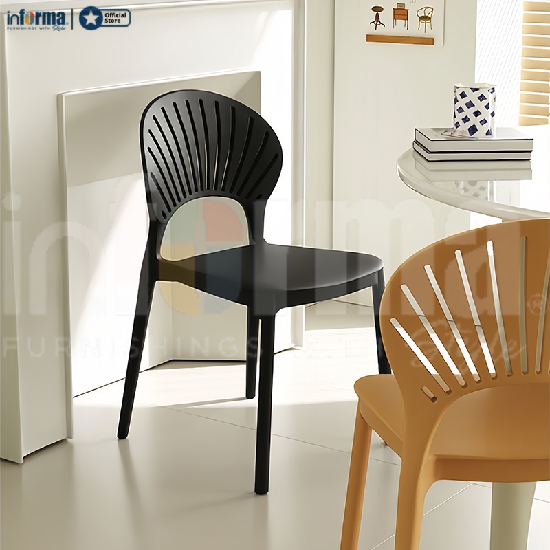 INFORMA Nordic Plastic Chair Home Chair Dining Chair Living Chair ...