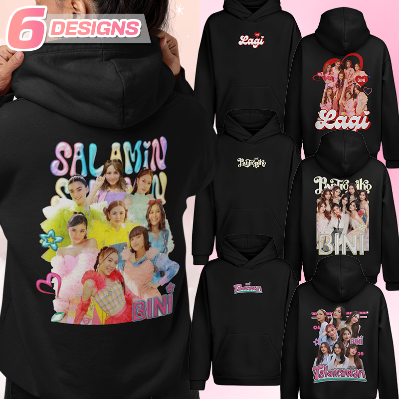 Shirt planet Black Pull up jacket Filipino girl group Bini Songs Lagi ...