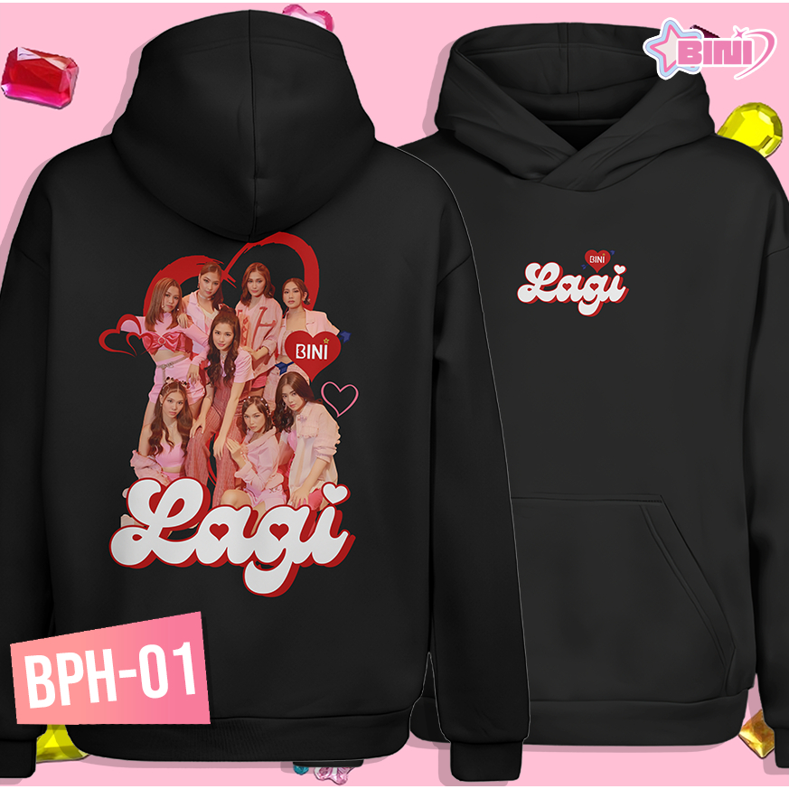 Shirt planet Black Pull up jacket Filipino girl group Bini Songs Lagi ...