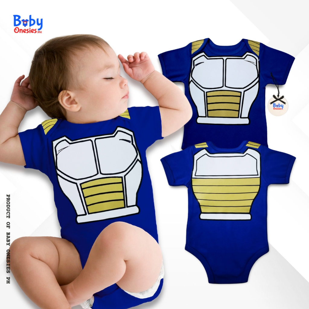 Baby Onesies PH Dragonball Anime Baby Clothes Vegeta 0-12 months ...