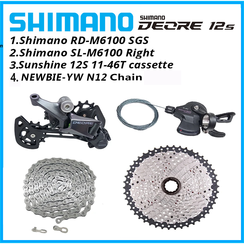 SHIMANO original DEORE M6100 1x12 Speed Groupset Mountain Bike