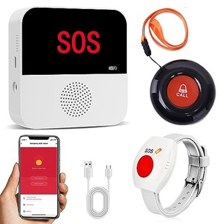 Chunhee Phone Notify Caregiver Pager WiFi Tuya APP SOS Call Button ...