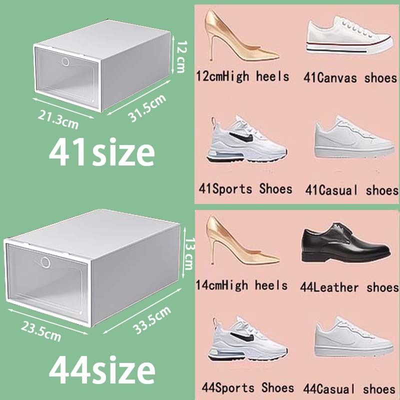 Manila Ship Color Shoe Box Shoe Rack Storag Organizer Transparent Hard ...
