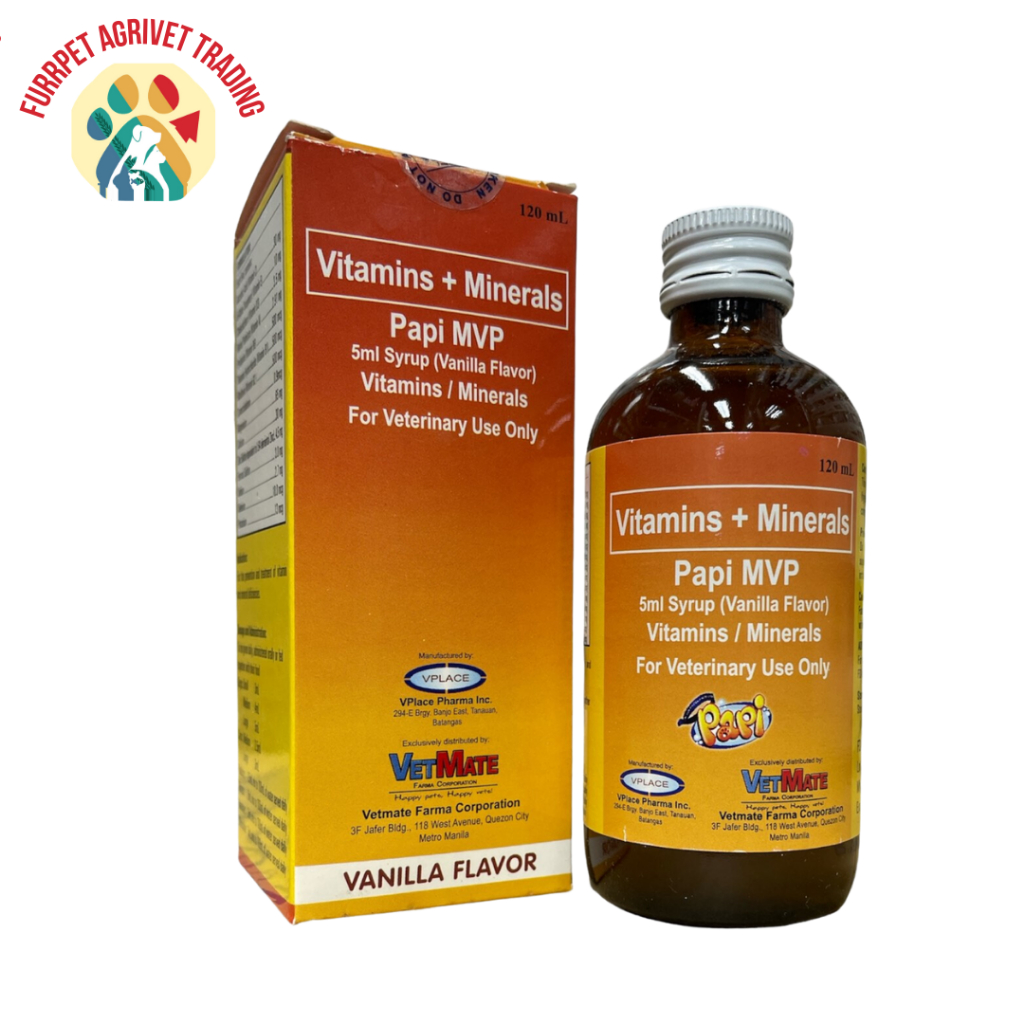 PAPI MVP Vitamins + Minerals Syrup for Dogs and Cats 120mL | Shopee ...