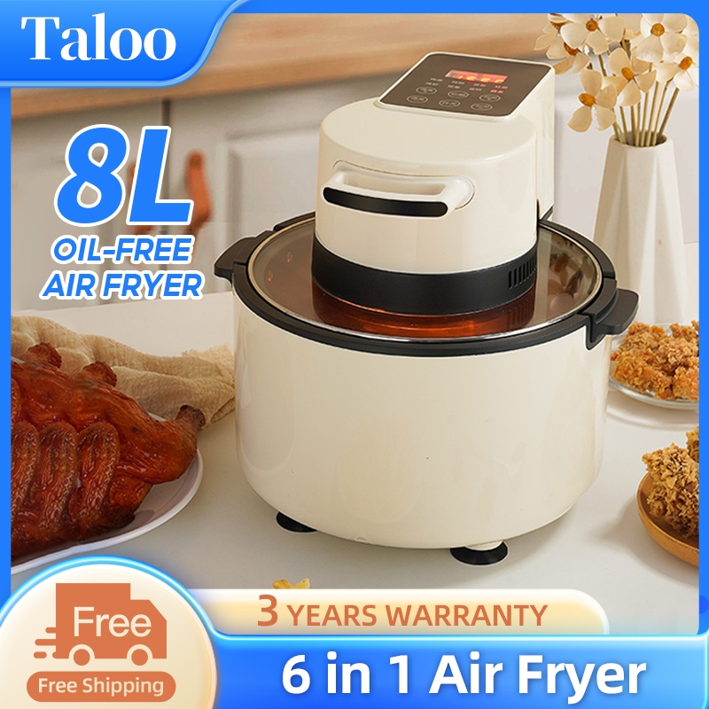 Air Fryer 8L 5L Fully Automatic Electric Oven Digital Display And Visual Multifunctional Air Fryer Shopee Philippines