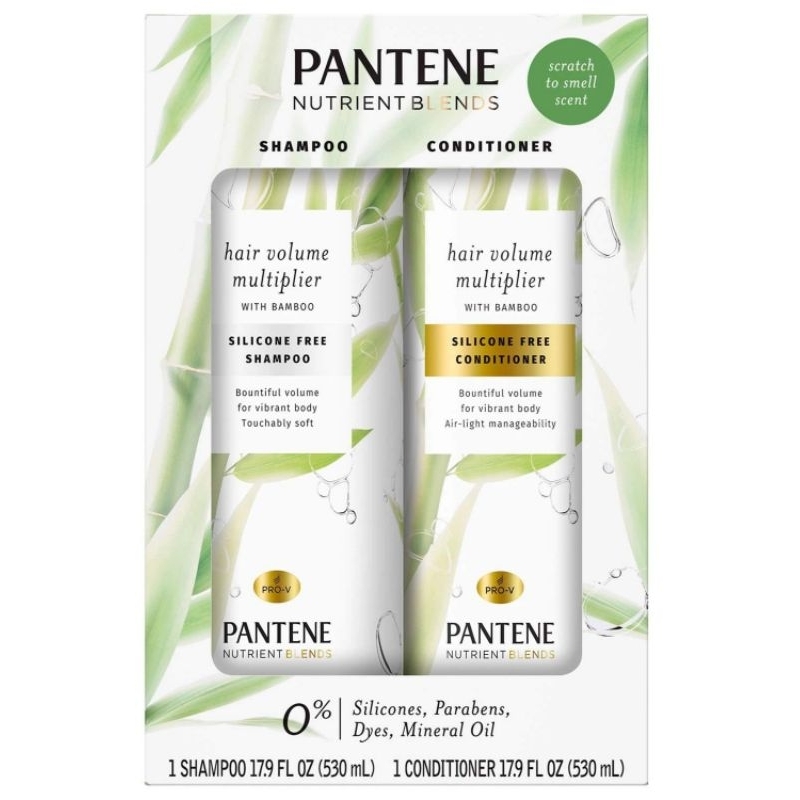 Pantene Hair Volume Multiplier shampoo & conditioner pack 530ml ...