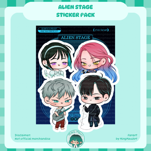 ALIEN STAGE Glitter Stickers | MingMauiArt | Shopee Philippines