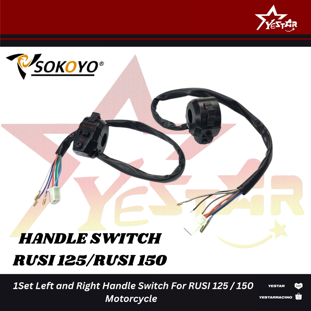 Yestar 1Set Left and Right Domino Handle Switch RUSI 125 150 Motorcycle ...