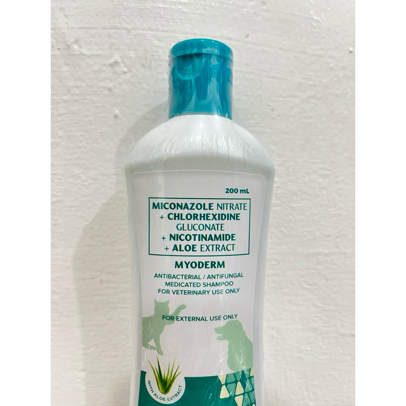 MYODERM SHAMPOO ANTIBACTERIAL AND ANTIFUNGAL FOR DOGS AND CATS 200ML ...