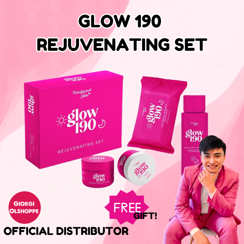 Glow 190 Rejuvenating Set by Honest Glow 4 in 1 GLowing Moisturizing ...