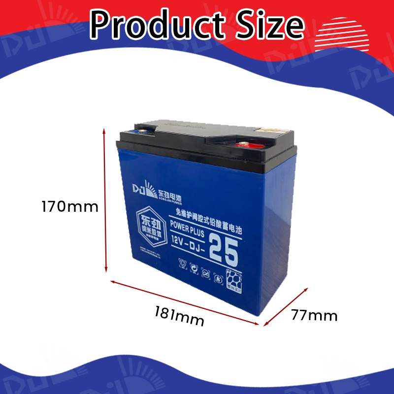 [COD]DongJin Power Ebike Battery 12V25AH | Shopee Philippines