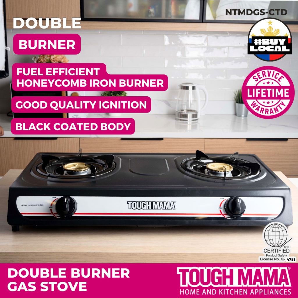 Tough mama double burner gas stove price clearance