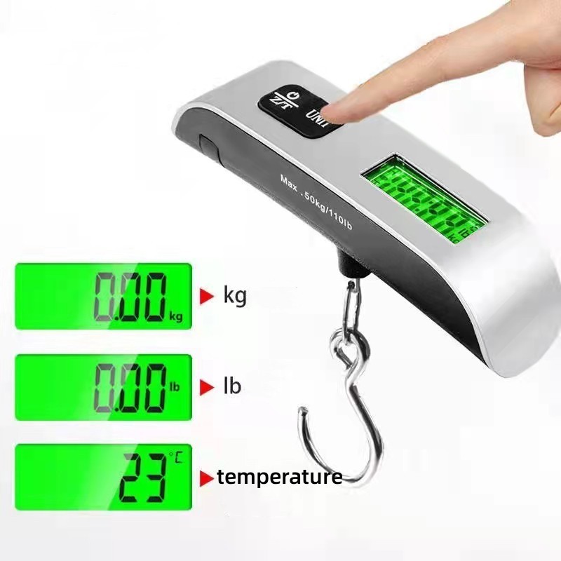 50KG/110LB]Portable Scale Electronic Digital Luggage Scale For Travel Weighing Hanging Scales I4362712381