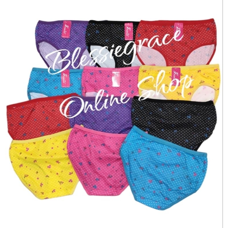12 / 6 pcs Panty for girl's Teens ( 11-15 years Old ) | Shopee Philippines