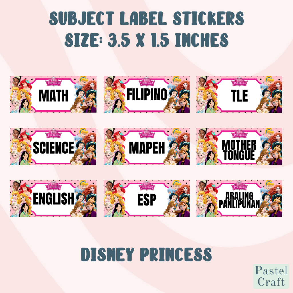 Subject Label for Back to School | Shopee Philippines