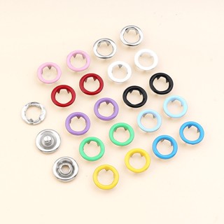 100 Sets Snap Fasteners Kit Tool, Five Claw Snap Buttons Rings with ...