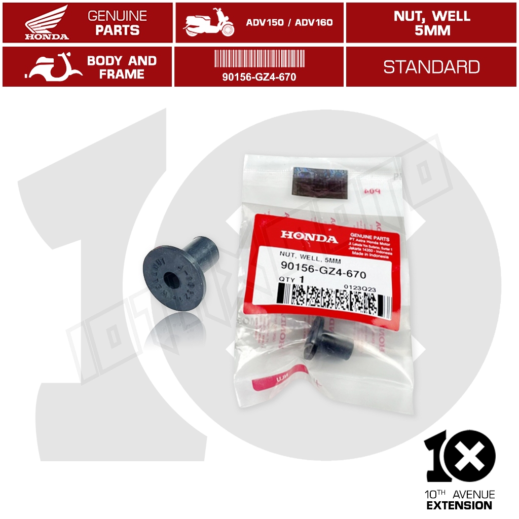 10thX HONDA Genuine Well Nut Windshield Part No. 90156-GZ4-670 for ...