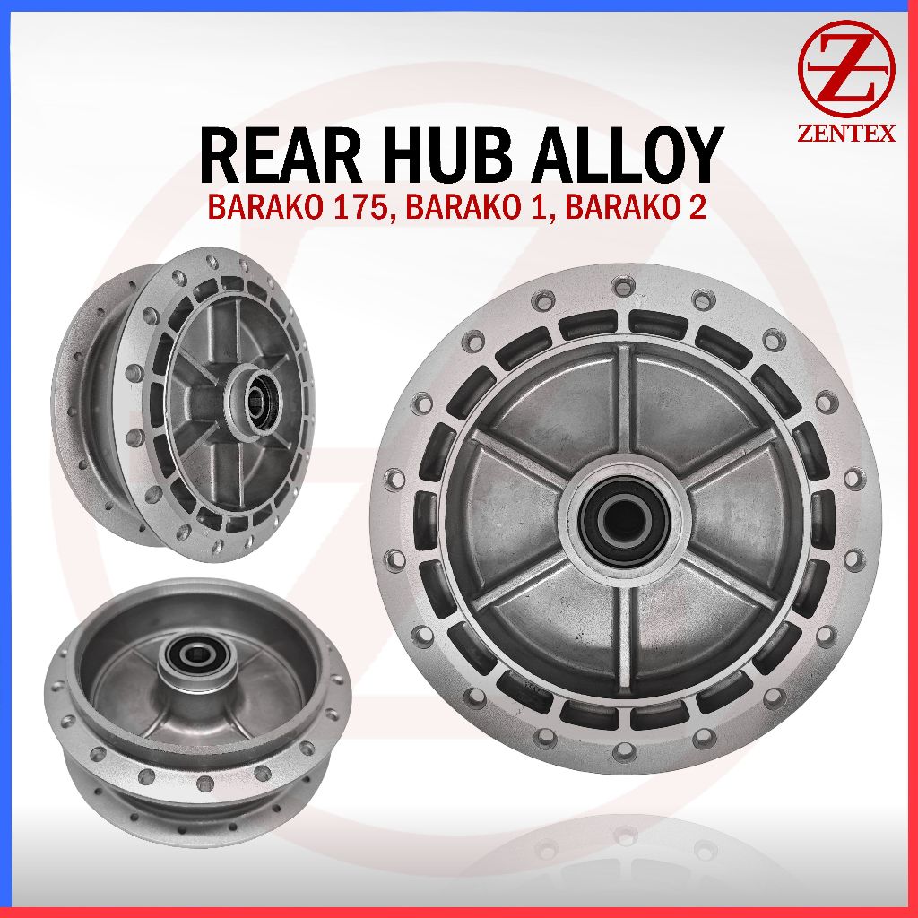 REAR HUB ALLOY BARAKO 175 / BARAKO 1 / BARAKO 2 FOR MOTORCYCLE | Shopee ...