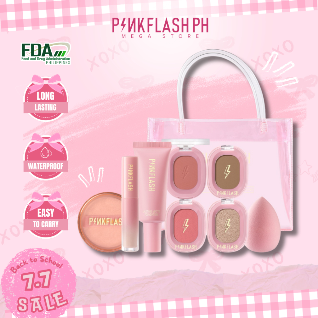 PINKFLASH 9Pcs Anniversary Makeup Beauty Face Set Cosmetics Blusher The ...