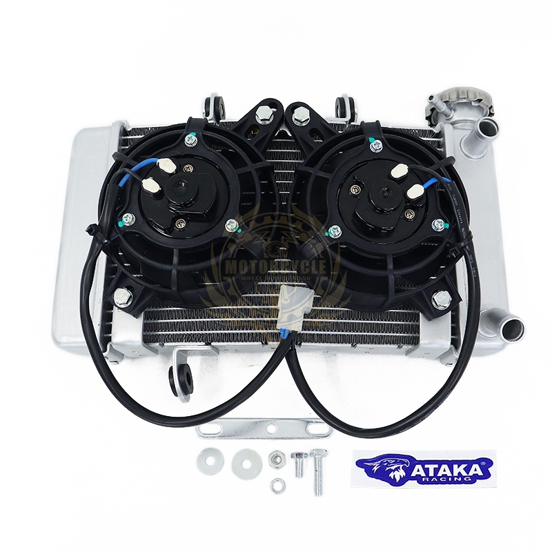 ATAKA Double Fan Radiator Cooling Water Tank Assy Sniper155 Motorcycle ...