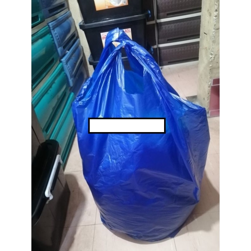 Per Piece XXXL Blue Plastic Heavy Duty Large Plastic Jumbo Plastic Sando Bag Shopee Philippines