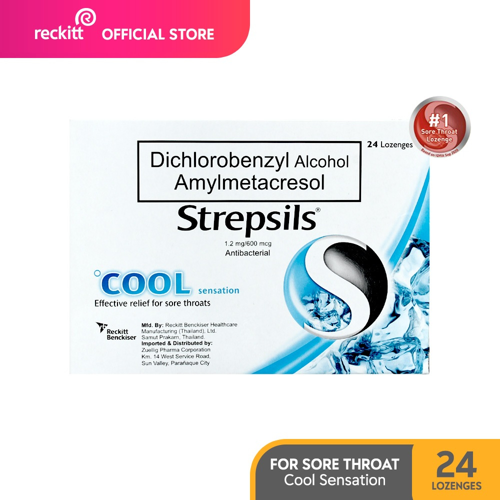 Strepsils Cool Sensation Medicine Lozenges Pack of 8 x 3 (24 pcs) for ...