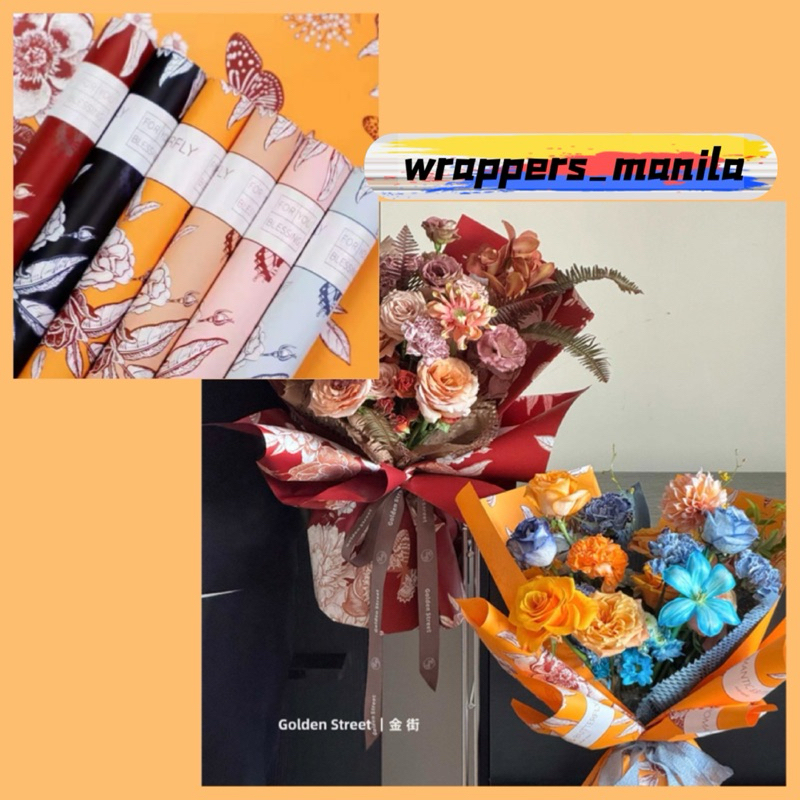 20pcs Romantic Butterfly Wrappers Bouquet Wrapping Material (Waterproof ...