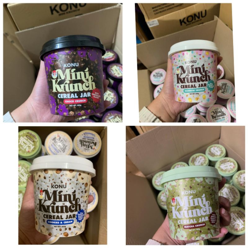 KONU Mini Krunch Cereal Jar NEW MEDIUM 160g | Shopee Philippines