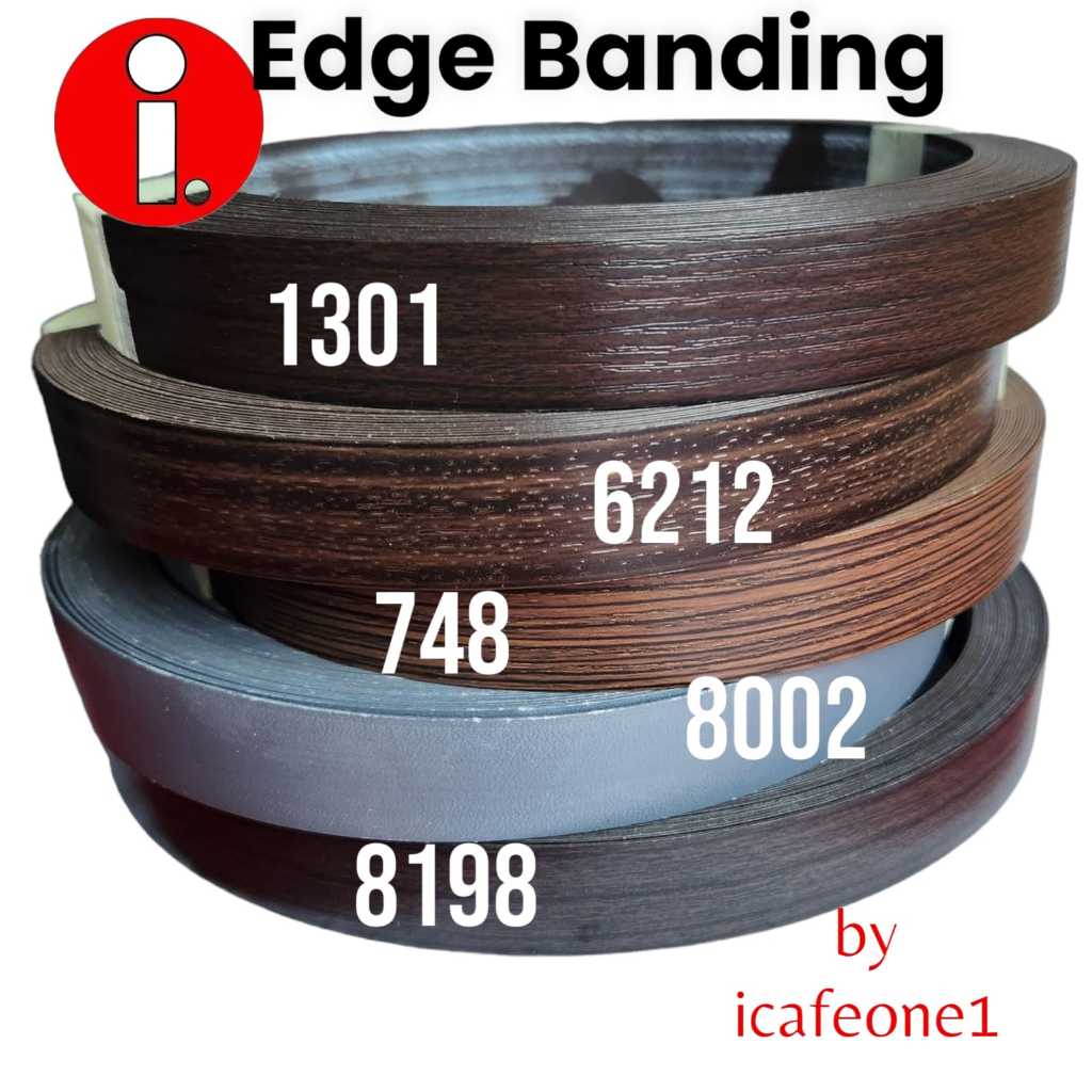 Edge Banding UNICA PVC Dark Light wood collection 21mmx.07mm table ...