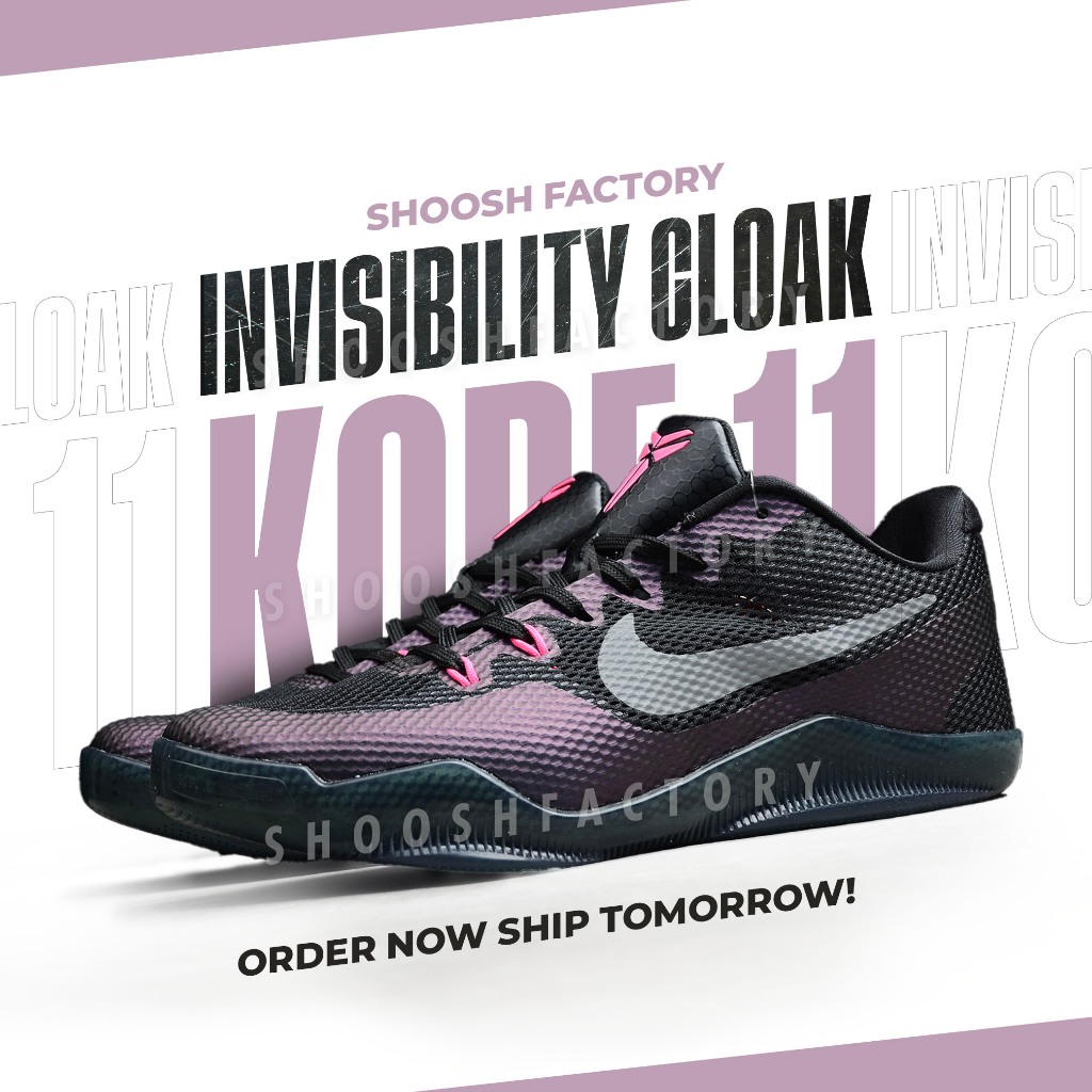 Kobe 11 Invisibility Cloak UA shooshfactory plus 1 size Fitted
