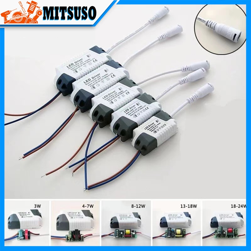 LED Driver 8/12/15/18/21W Power Supply Dimmable Transformer Waterproof ...