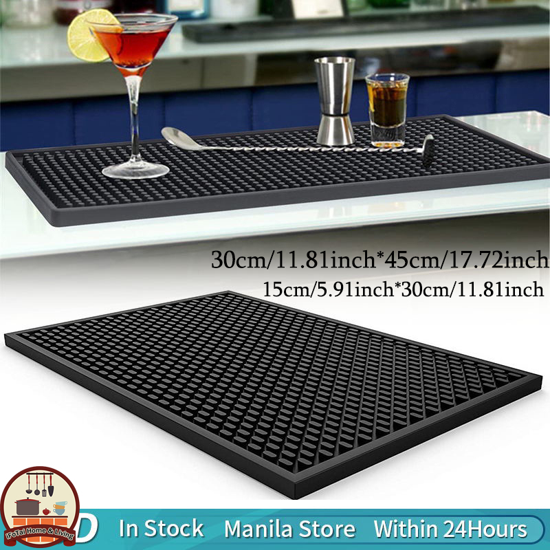 Anti-slip Coaster Cup Thickened PVC Rubber Bar Mat Heat Resistant ...