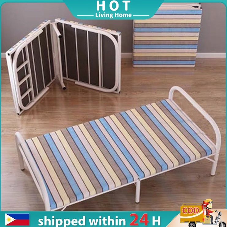 Portable Metal Folding Bed Saving Dormitory Room Space Foldable Bed