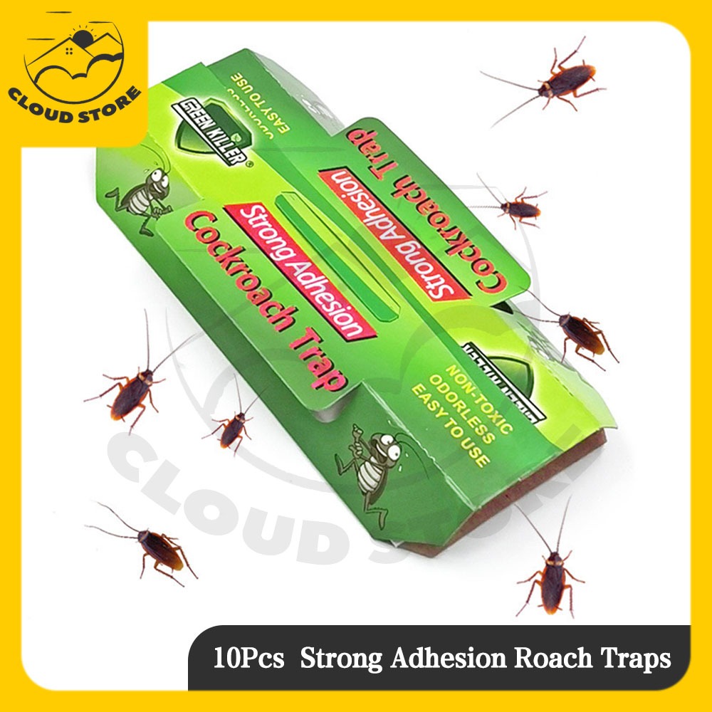 10Pcs Cockroach Killer Roach Traps Roach Bait Roach Motel Cockroach ...