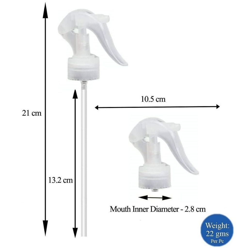Trigger Spray Head 24mm 28mm Transparent Replacement Sprayer Mist Spray ...