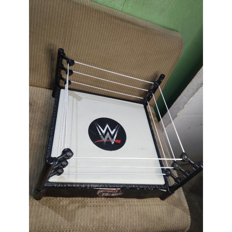 WWE Tough Talkers Wrestling Ring Mattel 2016 Tested Working With Poles ...