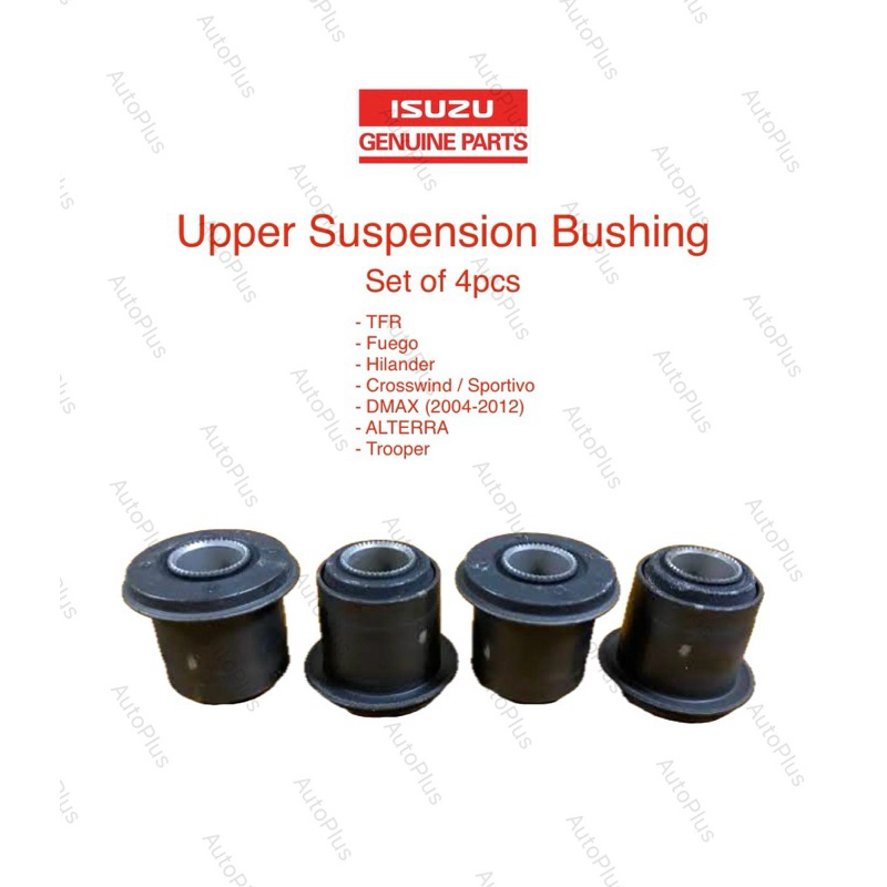 ISUZU Genuine Parts UPPER SUSPENSION BUSHING (4pcs): TFR FUEGO HILANDER ...