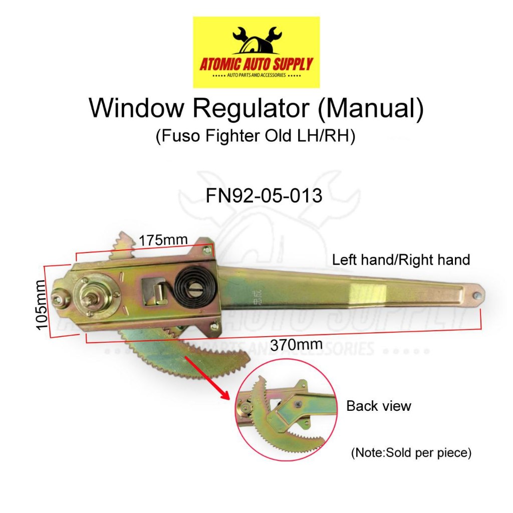 MITSUBISHI FUSO FIGHTER OLD MODEL WINDOW REGULATOR (LH/RH) - FN92-05 ...