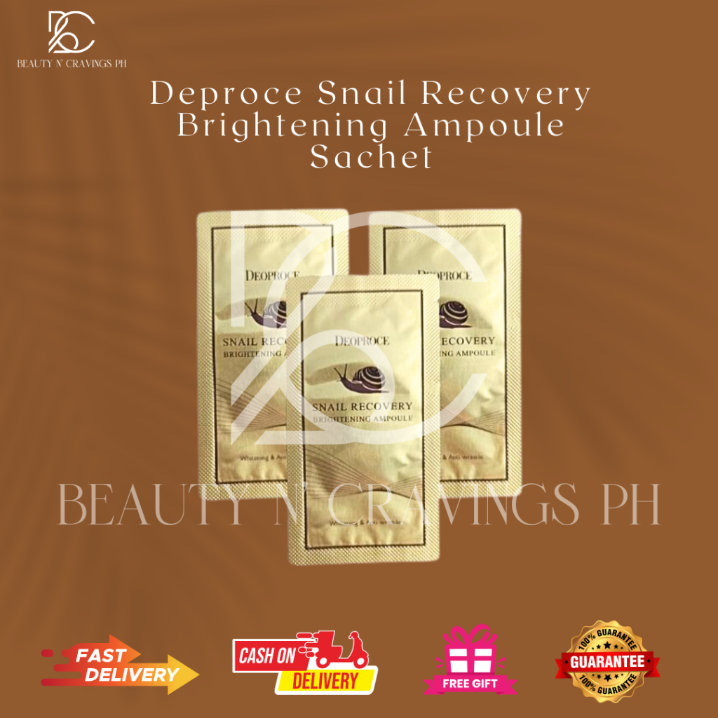 Deproce Snail Recovery Brightening Ampoule Sachet | Shopee Philippines