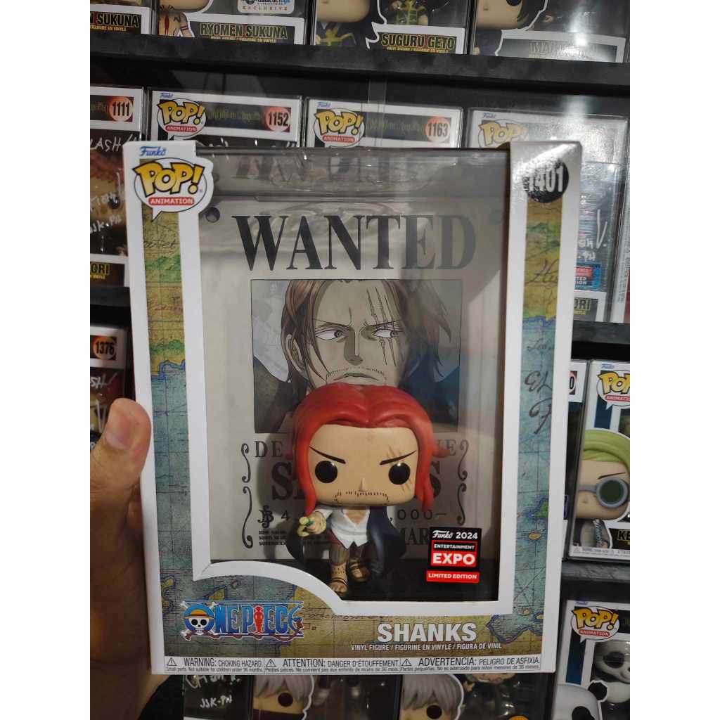 Funko Pop Shanks Wanted Poster #1401 C2E2 2024 Limitée – One Piece Vinyle