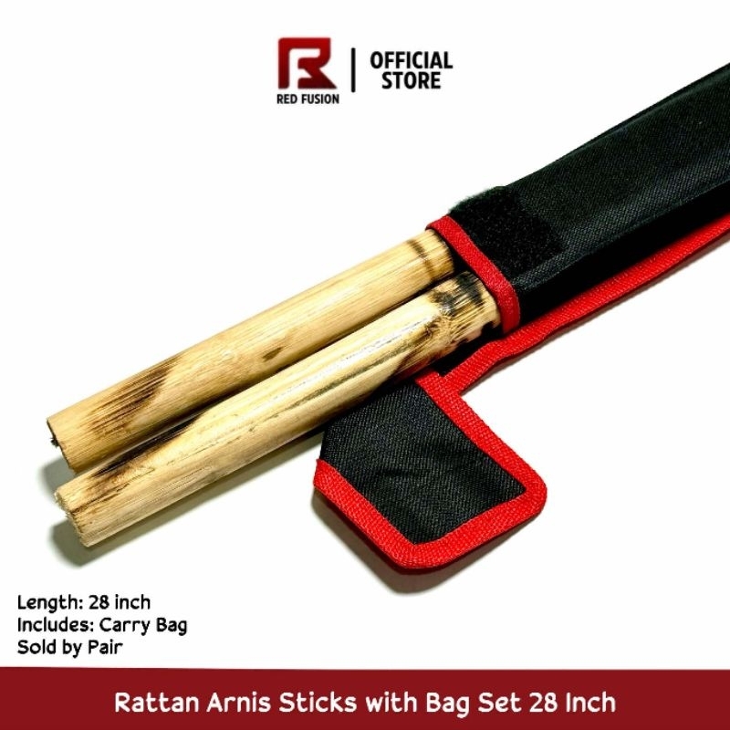 Rattan Arnis Sticks With Bag Set 28 Inch | Shopee Philippines