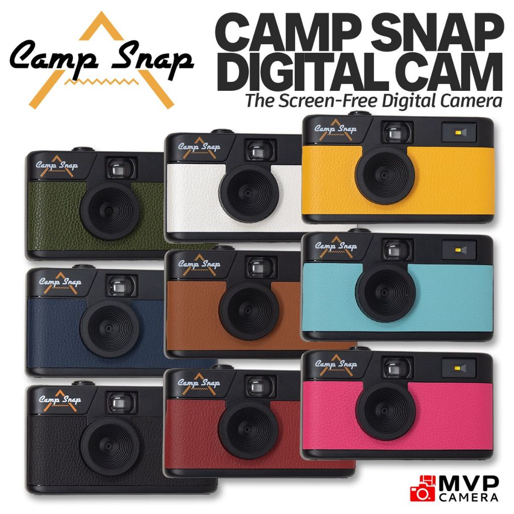 CAMP SNAP Screen Free Digital Camera Vintage Photo Preset Kids Toy USB