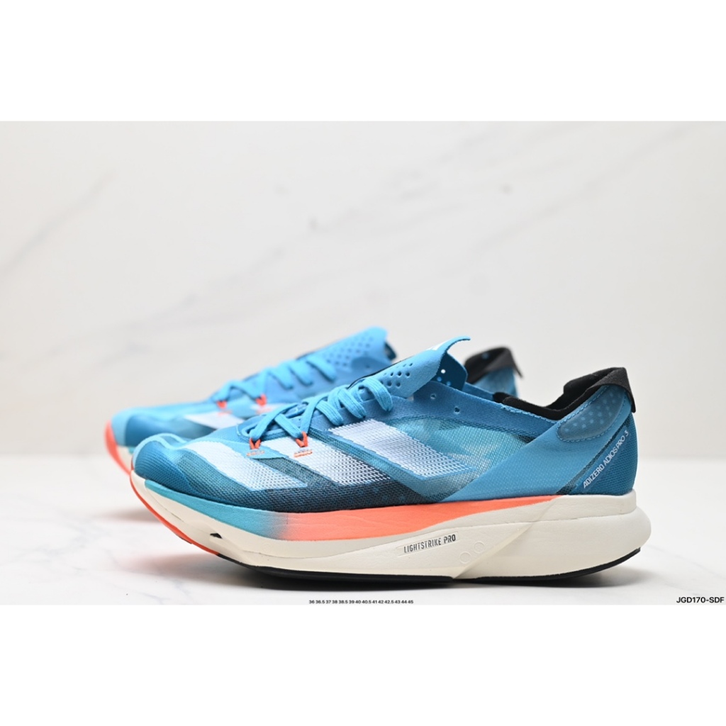 adidas Adizero Adios Pro 3 青/白/赤｜The adidas Adizero Adios Pro 3 is
