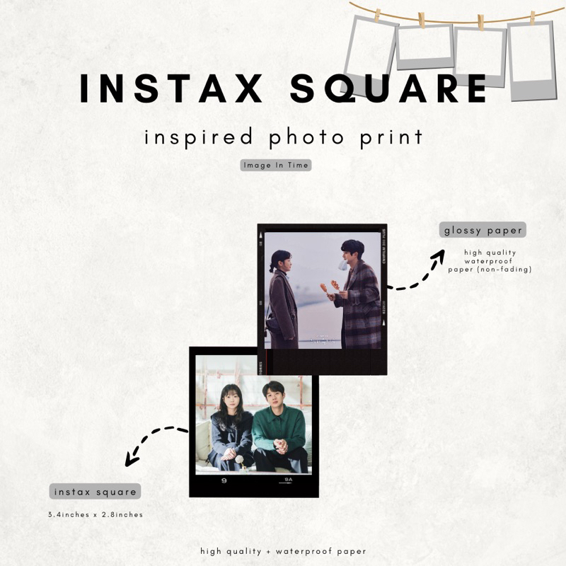 INSTAX INSPIRED SQUARE PHOTO PRINTING | Shopee Philippines